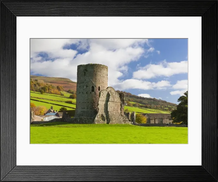 Framed Print : Tretower Castle, Powys, Wales, United Kingdom, Europe