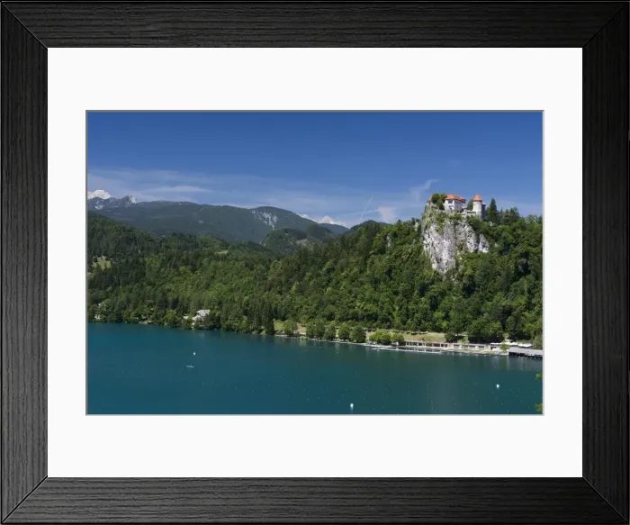 Framed Print : A view of Bled Castle, Lake Bled, Slovenia, Europe Framed Print : A view of Bled Castle, Lake Bled, Slovenia, Europe