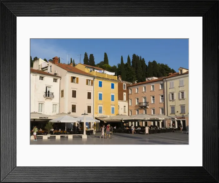 Framed Print : Tartini Square, Piran, Slovenia, Europe Framed Print : Tartini Square, Piran, Slovenia, Europe