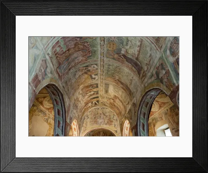 Framed Print : Holy Trinity Church, an historical building in Hrastovlje, Slovenia, Europe