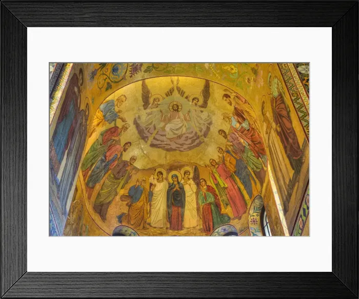 Framed Print : Ceiling frescos, Church on Spilled Blood (Resurrection Church of Our Saviour), UNESCO Framed Print : Ceiling frescos, Church on Spilled Blood (Resurrection Church of Our Saviour), UNESCO
