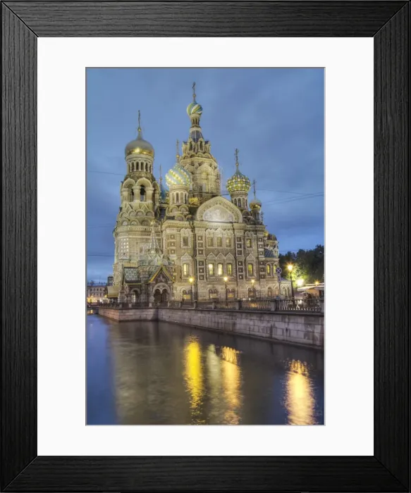 Framed Print : Evening, Church on Spilled Blood (Resurrection Church of Our Saviour), UNESCO World Heritage Site Framed Print : Evening, Church on Spilled Blood (Resurrection Church of Our Saviour), UNESCO World Heritage Site