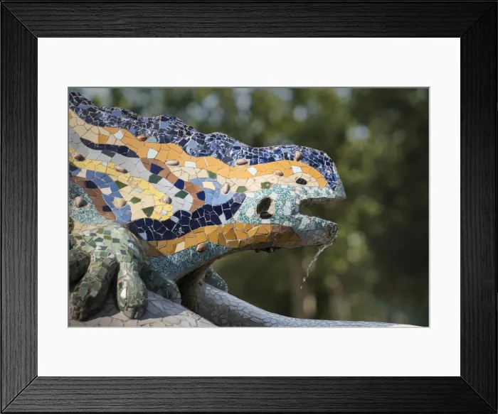 Framed Print : Mosaics, Parc Guell, UNESCO World Heritage Site, Barcelona, Catalonia, Spain, Europe Framed Print : Mosaics, Parc Guell, UNESCO World Heritage Site, Barcelona, Catalonia, Spain, Europe