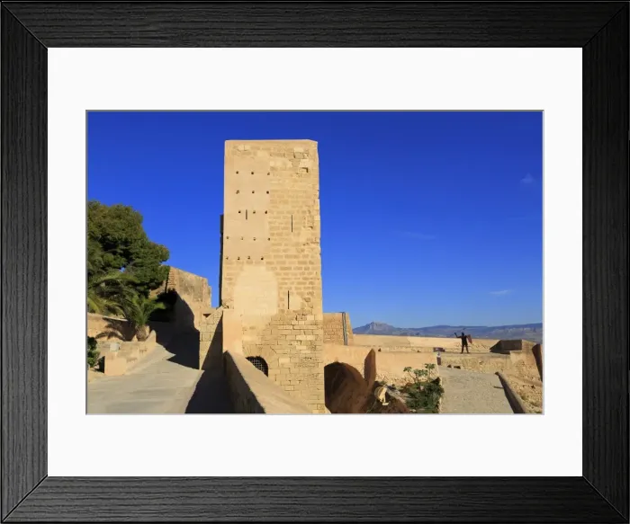 Framed Print : Santa Caterina Tower, Santa Barbara Castle, Alicante City, Spain, Europe Framed Print : Santa Caterina Tower, Santa Barbara Castle, Alicante City, Spain, Europe