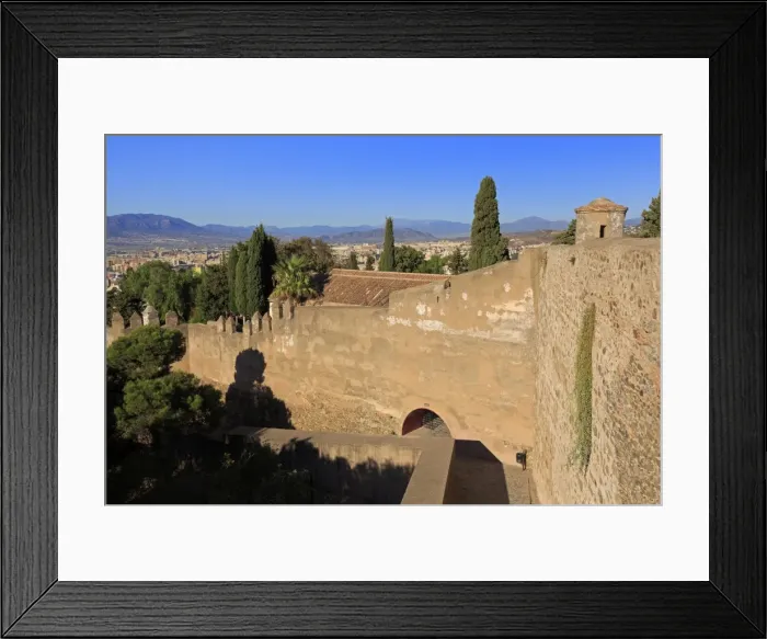 Framed Print : Gibralfaro Castle, Malaga, Andalusia, Spain, Europe Framed Print : Gibralfaro Castle, Malaga, Andalusia, Spain, Europe