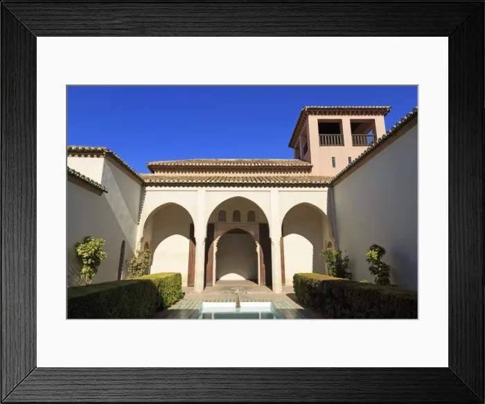 Framed Print : Alcazaba Palace, Malaga, Andalusia, Spain, Europe