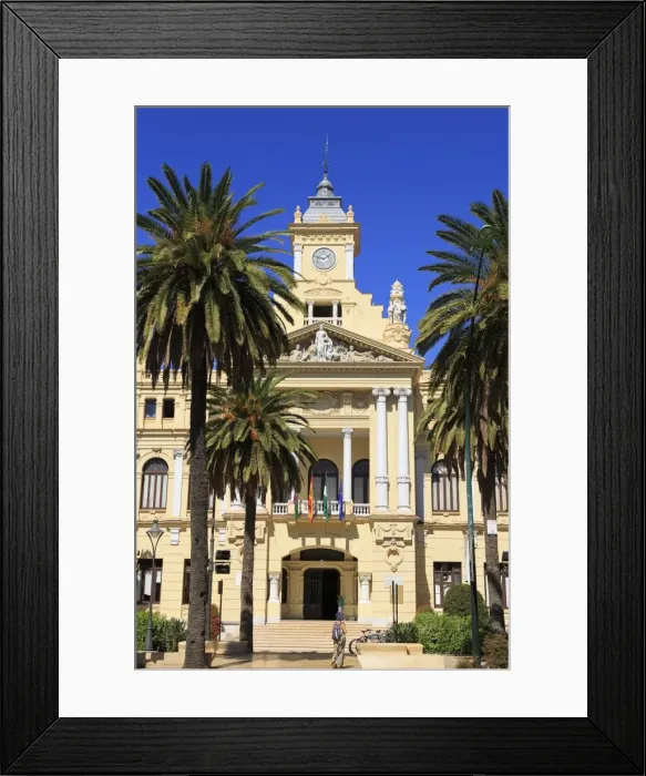 Framed Print : City Hall, Malaga, Andalusia, Spain, Europe Framed Print : City Hall, Malaga, Andalusia, Spain, Europe