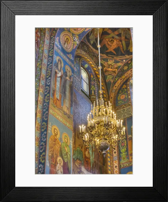 Framed Print : Ceiling and wall frescos, Church on Spilled Blood (Resurrection Church of Our Saviour) Framed Print : Ceiling and wall frescos, Church on Spilled Blood (Resurrection Church of Our Saviour)