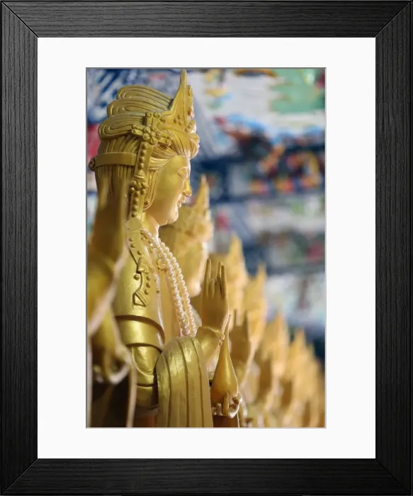 Framed Print : Statue of Quan Am, Bodhisattva of Compassion (Goddess of Mercy), Linh Phuoc Buddhist Pagoda Framed Print : Statue of Quan Am, Bodhisattva of Compassion (Goddess of Mercy), Linh Phuoc Buddhist Pagoda