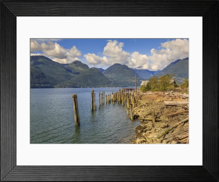 Framed Print : Derelict buildings off The Sea to Sky Highway near Squamish, British Columbia, Canada Framed Print : Derelict buildings off The Sea to Sky Highway near Squamish, British Columbia, Canada