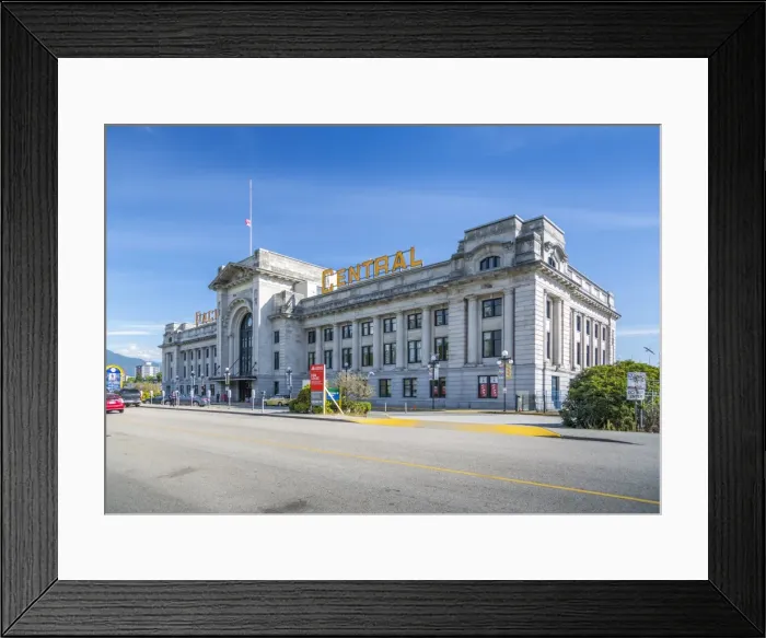 Framed Print : View of Pacific Central Station, Vancouver, British Columbia, Canada, North America Framed Print : View of Pacific Central Station, Vancouver, British Columbia, Canada, North America