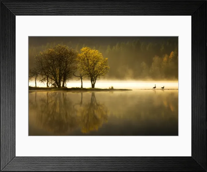 Framed Print : Autumn at Loch Ard, Trossachs National Park, Stirling Region, Scotland, United Kingdom