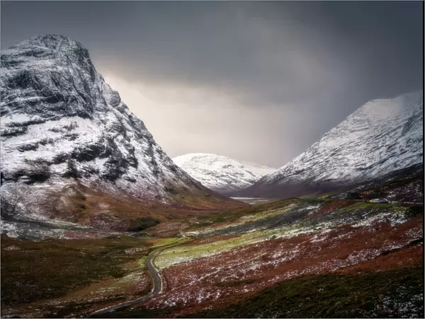 Glencoe in winter, Highland Region, Scotland, United Kingdom, Europe