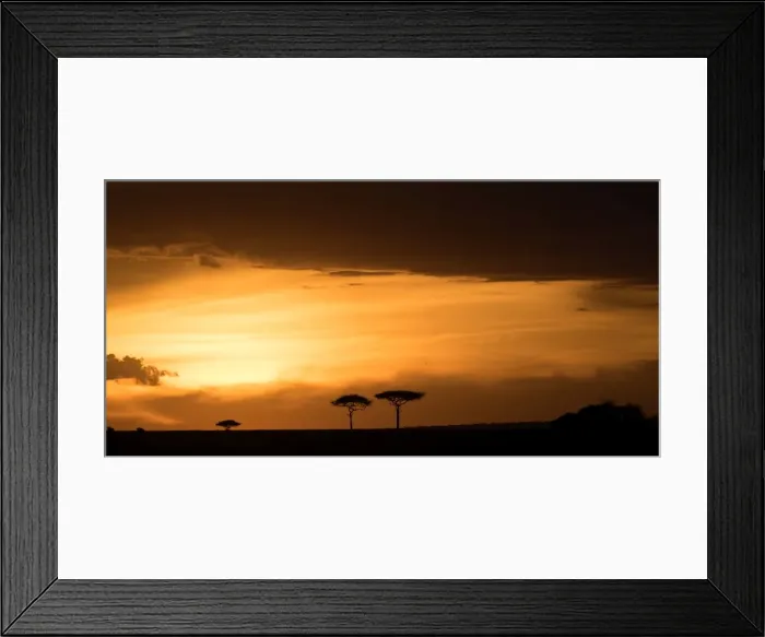 Framed Print : Masai Mara at sunset, Kenya, East Africa, Africa Framed Print : Masai Mara at sunset, Kenya, East Africa, Africa