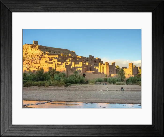 Framed Print : Man riding a horse in front of Ksar of Ait Ben Haddou (Ait Benhaddou), UNESCO World Heritage site Framed Print : Man riding a horse in front of Ksar of Ait Ben Haddou (Ait Benhaddou), UNESCO World Heritage site