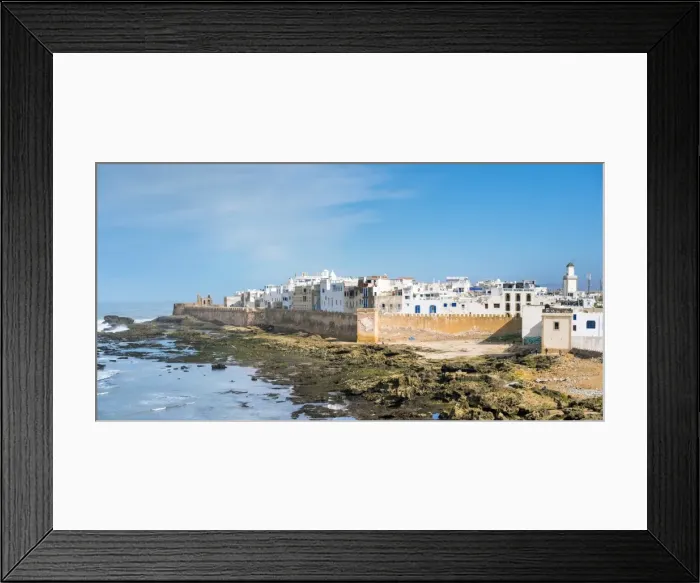 Framed Print : Medina old town, protected by 18th-century seafront ramparts, Skala de la Kasbah Framed Print : Medina old town, protected by 18th-century seafront ramparts, Skala de la Kasbah