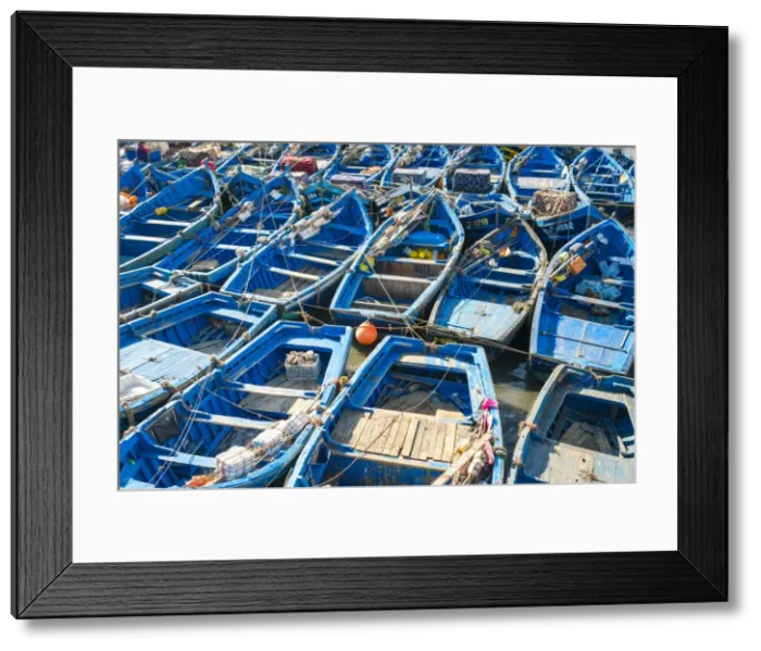 Framed Print : Boats in the fishing port, Essaouira, Marrakesh-Safi region, Morocco, North Africa Framed Print : Boats in the fishing port, Essaouira, Marrakesh-Safi region, Morocco, North Africa