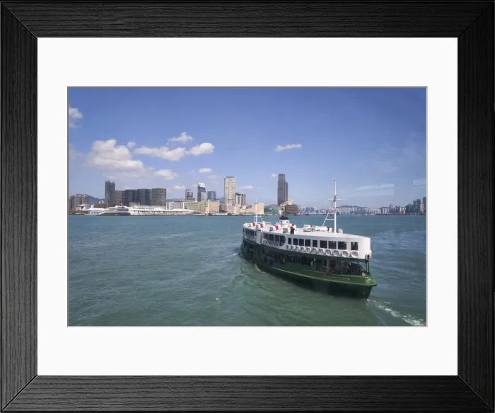 Framed Print : Star Ferry sailing towards the Kowloon side of Victoria Harbour, Hong Kong, China, Asia Framed Print : Star Ferry sailing towards the Kowloon side of Victoria Harbour, Hong Kong, China, Asia