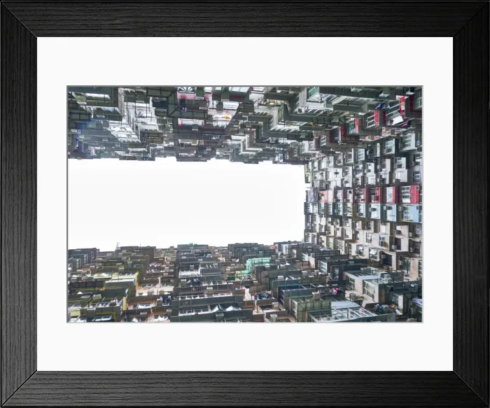 Framed Print : Densely crowded apartment buildings, Hong Kong Island, Hong Kong, China, Asia Framed Print : Densely crowded apartment buildings, Hong Kong Island, Hong Kong, China, Asia