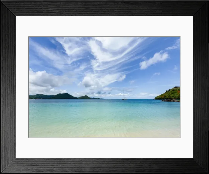 Framed Print : The beautiful clear water at Rodney Bay, St. Lucia, Windward Islands, West Indies Caribbean Framed Print : The beautiful clear water at Rodney Bay, St. Lucia, Windward Islands, West Indies Caribbean