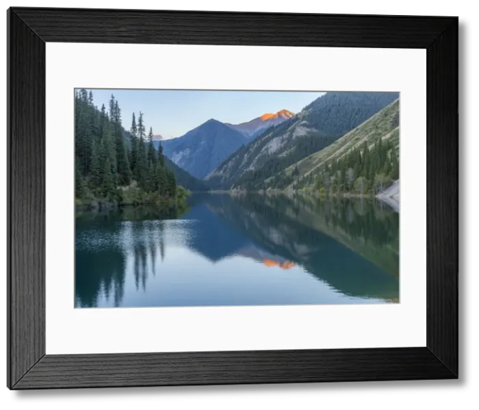 Framed Print : Kolsay Lake at early morning, Tien Shan Mountains, Kazakhstan, Central Asia, Asia Framed Print : Kolsay Lake at early morning, Tien Shan Mountains, Kazakhstan, Central Asia, Asia