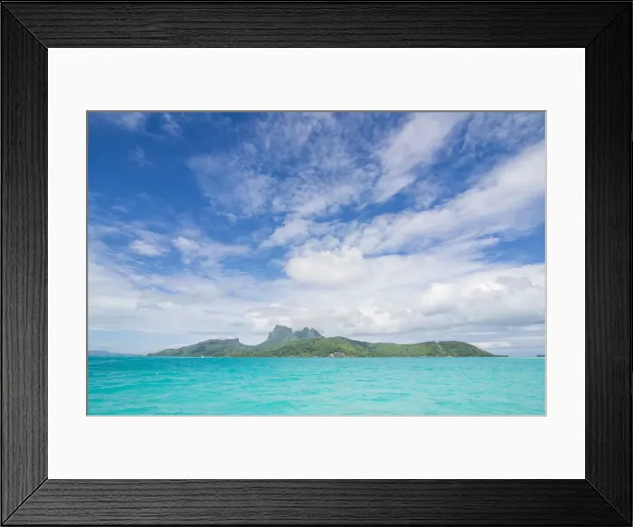 Framed Print : The turquoise lagoon of Bora Bora, Society Islands, French Polynesia, Pacific Framed Print : The turquoise lagoon of Bora Bora, Society Islands, French Polynesia, Pacific