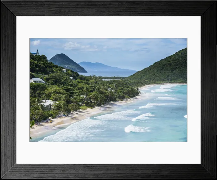 Framed Print : View over Long Beach, Tortola, British Virgin Islands, West Indies, Caribbean, Central Framed Print : View over Long Beach, Tortola, British Virgin Islands, West Indies, Caribbean, Central