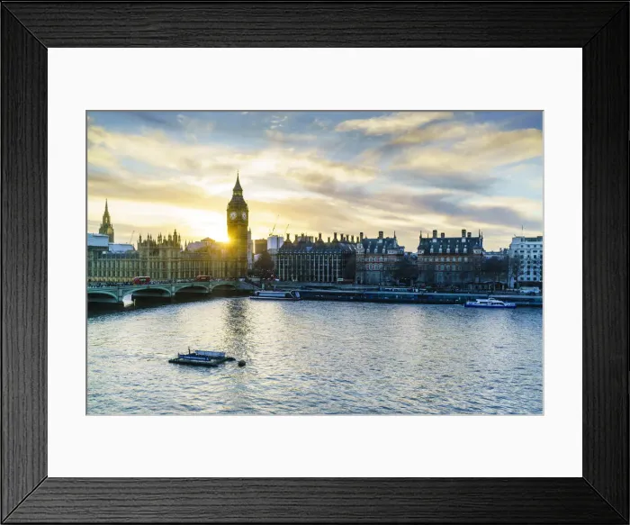 Framed Print : Big Ben (the Elizabeth Tower) and Westminster Bridge at sunset, London, England, United Kingdom Framed Print : Big Ben (the Elizabeth Tower) and Westminster Bridge at sunset, London, England, United Kingdom