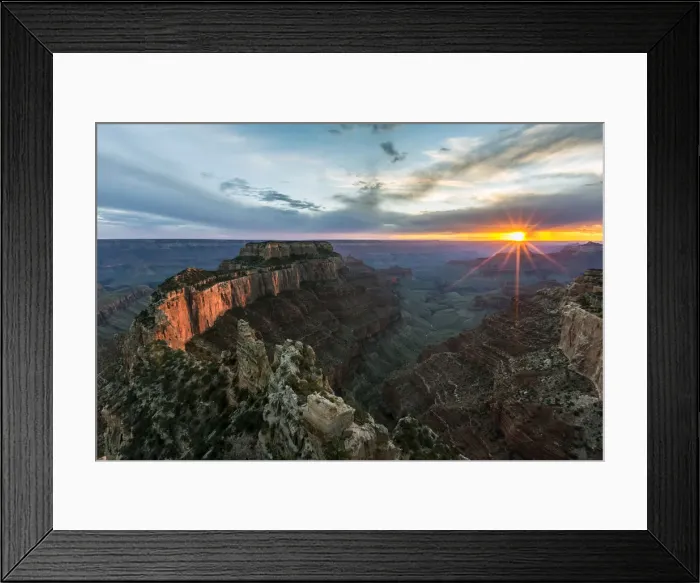 Framed Print : Sunset at Cape Royal, North Rim, Grand Canyon National Park, UNESCO World Heritage Site Framed Print : Sunset at Cape Royal, North Rim, Grand Canyon National Park, UNESCO World Heritage Site