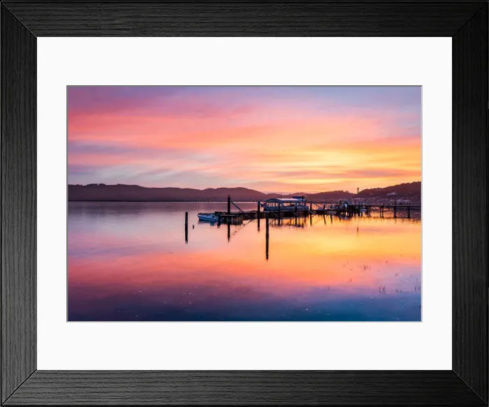 Framed Print : Sunset over Knysna Lagoon, Garden Route, Western Cape, South Africa, Africa Framed Print : Sunset over Knysna Lagoon, Garden Route, Western Cape, South Africa, Africa