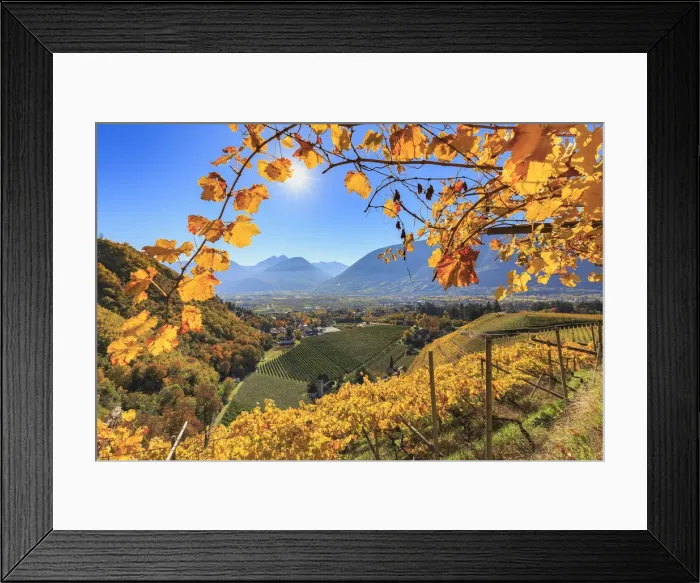 Framed Print : View of St. Valentin Church from vineyards, Merano, Val Venosta, Alto Adige-Sudtirol Framed Print : View of St. Valentin Church from vineyards, Merano, Val Venosta, Alto Adige-Sudtirol