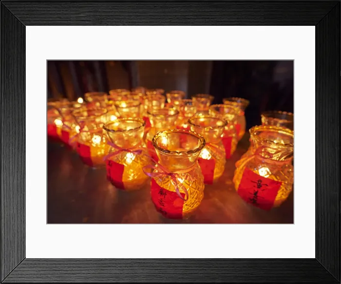Framed Print : Thai Pak Koong Chinese Buddhist temple, George Town, Penang, Malaysia, Southeast Asia