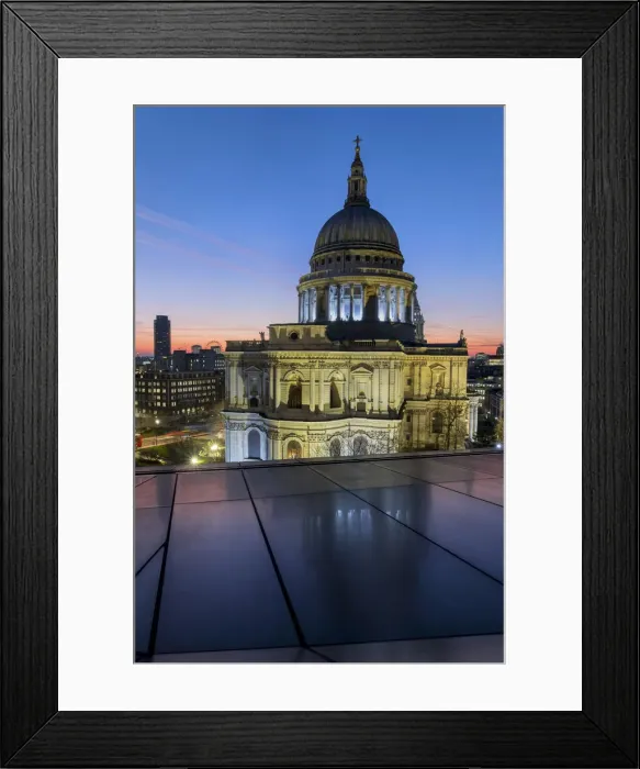 Framed Print : St. Pauls Cathedral, One New Change, City of London, London, England, United Kingdom