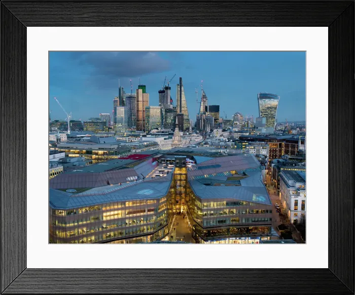 Framed Print : City Square Mile from St. Pauls, London, England, United Kingdom, Europe Framed Print : City Square Mile from St. Pauls, London, England, United Kingdom, Europe