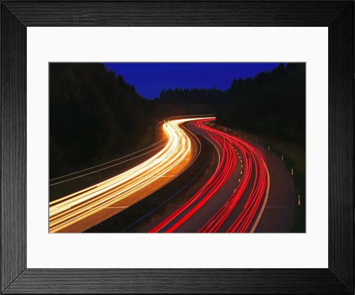 Framed Print : Highway A1 near Hermeskeil, Rhineland-Palatinate, Germany, Europe Framed Print : Highway A1 near Hermeskeil, Rhineland-Palatinate, Germany, Europe