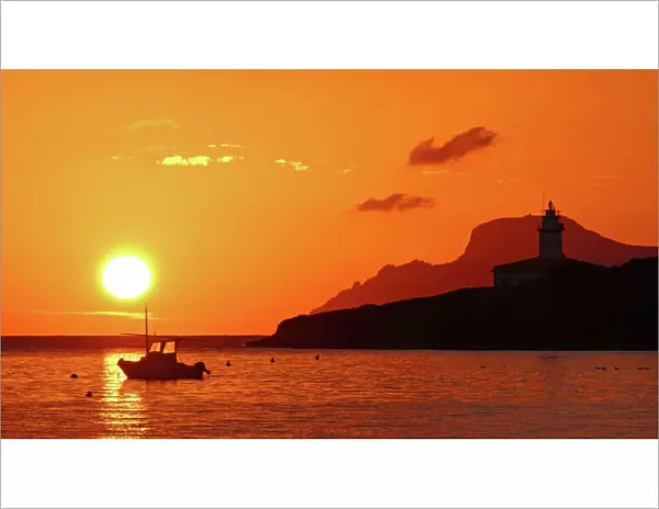 Morning mood at the Lighthouse of Alcanada, Alcudia, Majorca, Balearic Islands, Spain