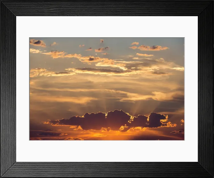 Framed Print : Sunset over Kalahari, Botswana, Africa Framed Print : Sunset over Kalahari, Botswana, Africa