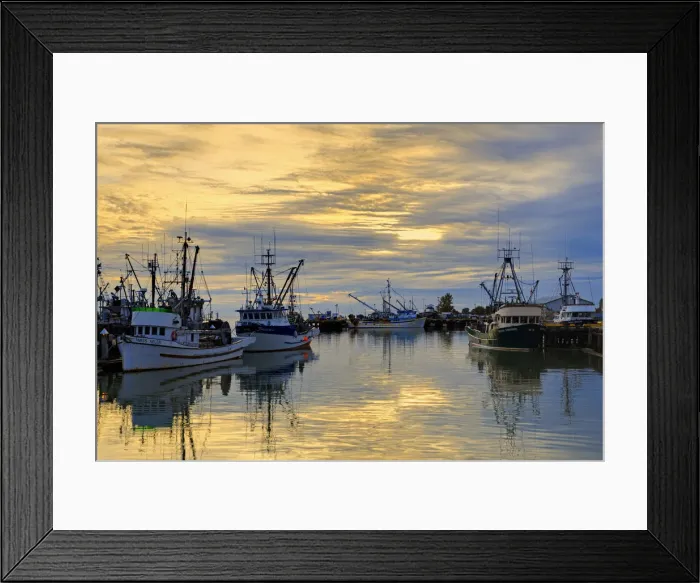 Framed Print : Steveston Fishing Village, Vancouver, British Columbia, Canada, North America Framed Print : Steveston Fishing Village, Vancouver, British Columbia, Canada, North America