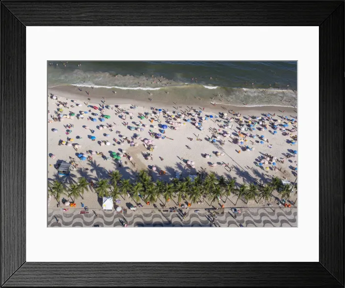 Framed Print : Copacabana Beach, Rio de Janeiro, Brazil, South America Framed Print : Copacabana Beach, Rio de Janeiro, Brazil, South America