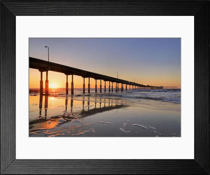 Framed Print : Ocean Beach Pier, San Diego, California, United States of America, North America Framed Print : Ocean Beach Pier, San Diego, California, United States of America, North America