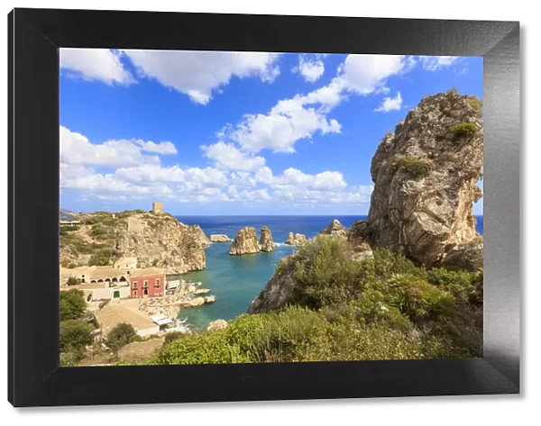Cliffs around Tonnara di Scopello, Castellammare del Golfo, province of Trapani, Sicily