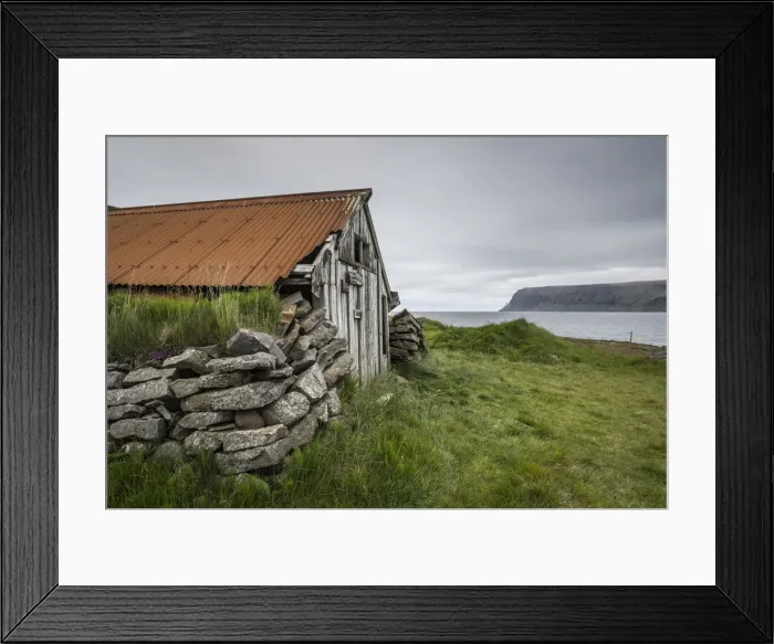 Framed Print : Abandoned farmhouse, Westfjords, Iceland, Polar Regions Framed Print : Abandoned farmhouse, Westfjords, Iceland, Polar Regions