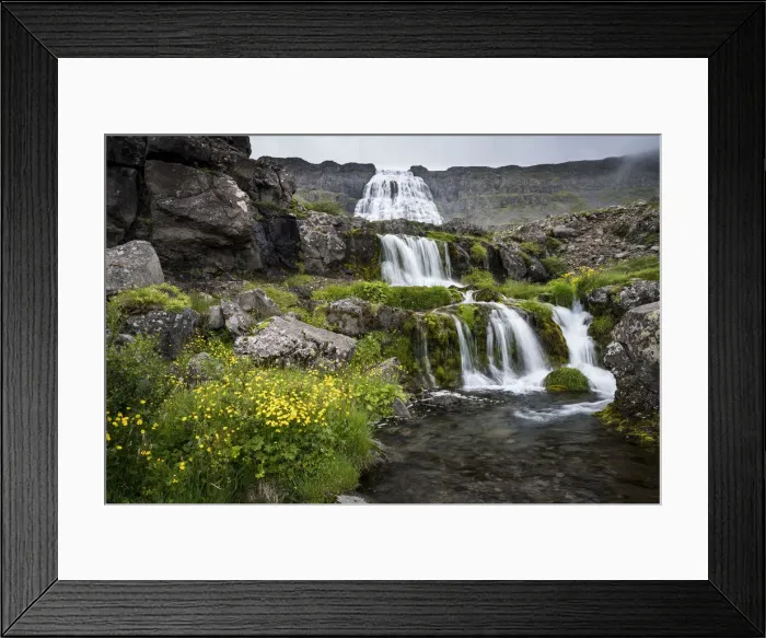 Framed Print : Dynjandi Waterfall, Westfjords, Iceland, Polar Regions Framed Print : Dynjandi Waterfall, Westfjords, Iceland, Polar Regions