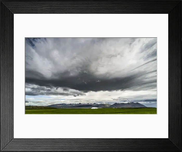 Framed Print : Esjan mountain range, outside Bogarnes, Iceland, Polar Regions Framed Print : Esjan mountain range, outside Bogarnes, Iceland, Polar Regions