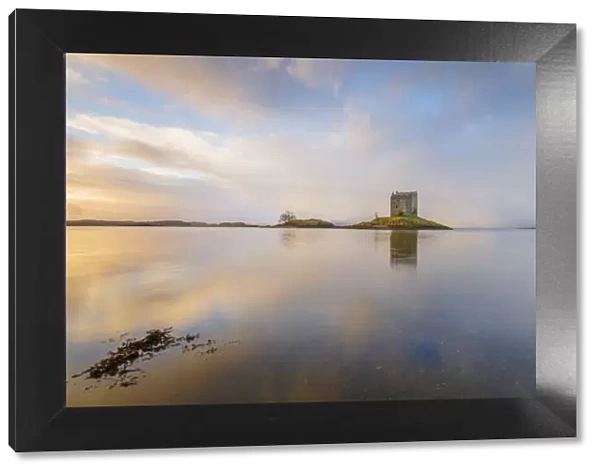 Castle Stalker on its own island in Loch Laich off Loch Linnhe, Port Appin, Argyll