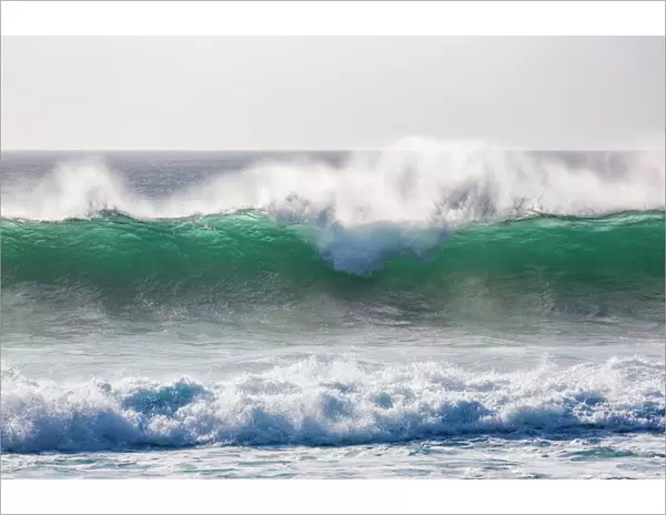Dramatic waves off the coast at El Cotillo on the volcanic island of Fuerteventura