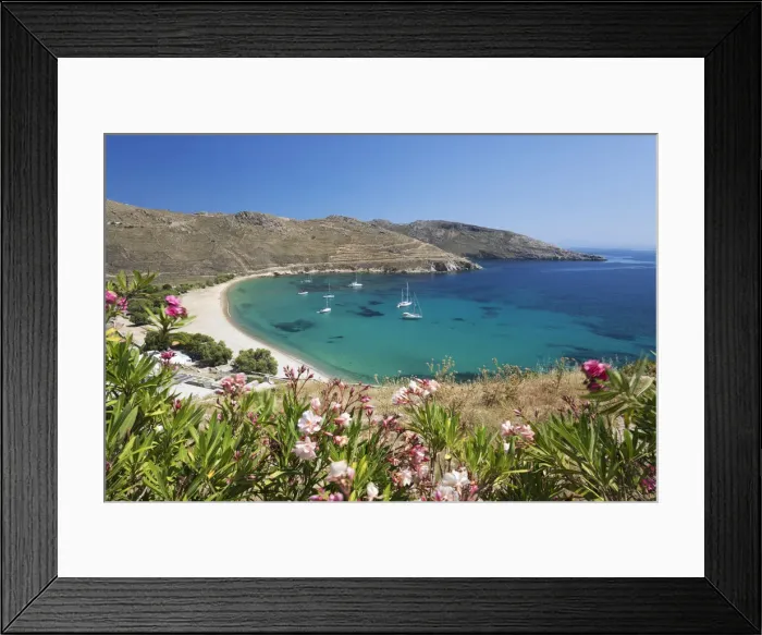 Framed Print : View over Ganema beach on islands south coast, Serifos, Cyclades, Aegean Sea, Greek Islands Framed Print : View over Ganema beach on islands south coast, Serifos, Cyclades, Aegean Sea, Greek Islands