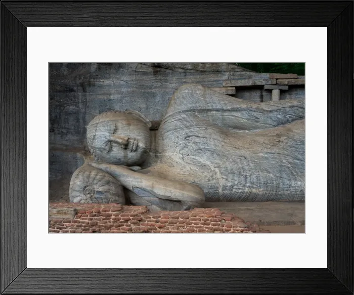 Framed Print : Reclining Buddha statue, Gal Vihara at Polonnaruwa, UNESCO World Heritage Site, Sri Lanka Framed Print : Reclining Buddha statue, Gal Vihara at Polonnaruwa, UNESCO World Heritage Site, Sri Lanka
