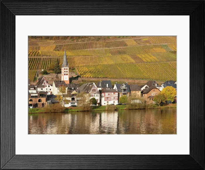 Framed Print : View of Merl district, Moselle Valley, Zell an der Mosel, Rhineland-Palatinate, Germany Framed Print : View of Merl district, Moselle Valley, Zell an der Mosel, Rhineland-Palatinate, Germany