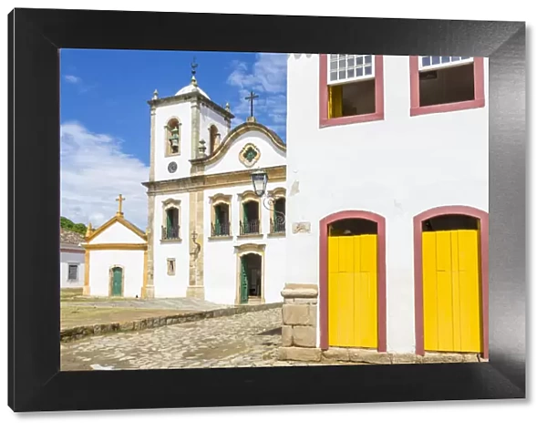 Santa Rita Church in the historical centre, Paraty, Rio de Janeiro, Brazil, South America